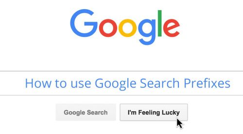 google prefixes