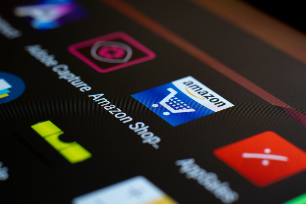 Amazon shopping app on a device screen