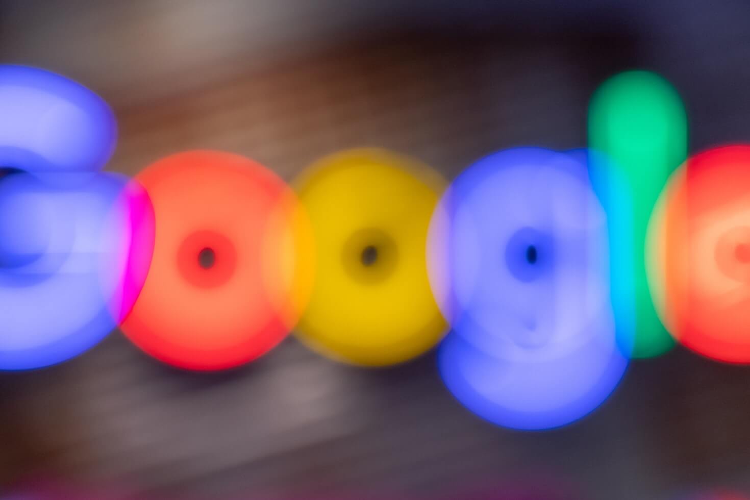 Blurred Google logo