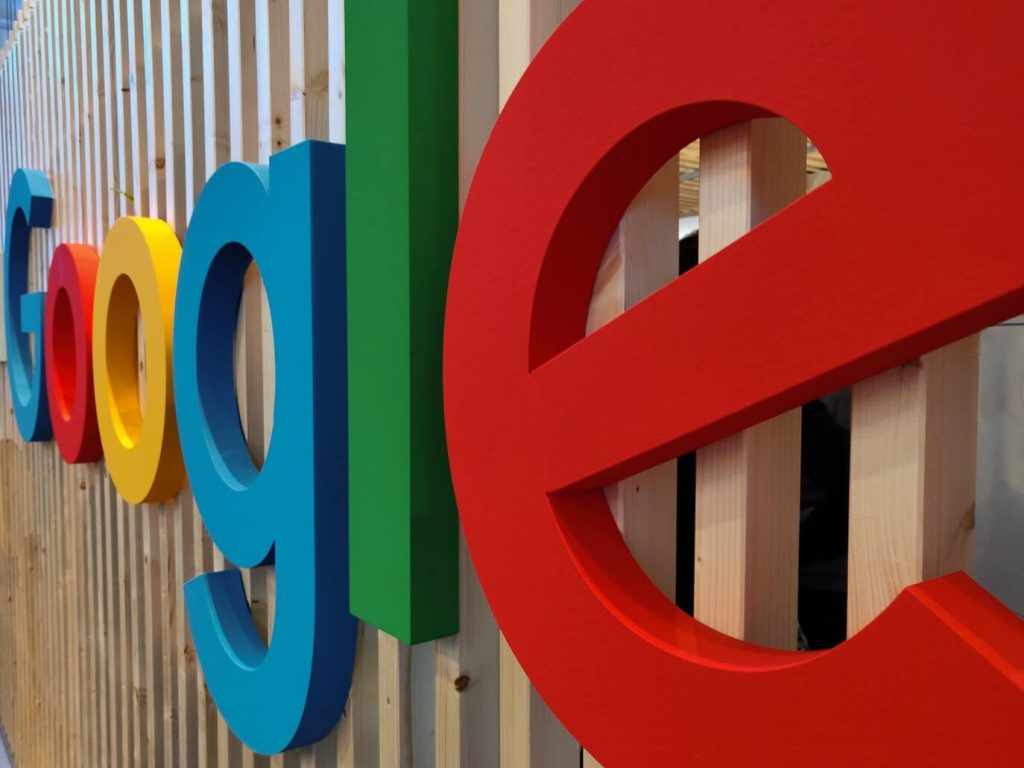 Google logo outdoors