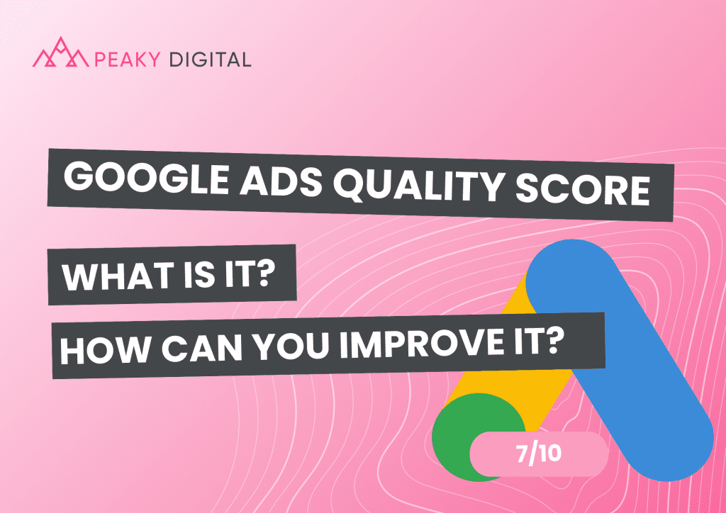 Pink Peaky Blog Banner for Google Ads Quality Score